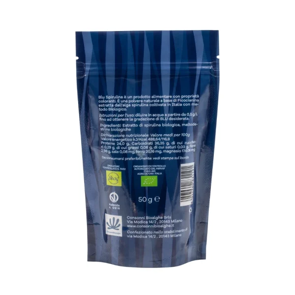 Blu Spirulina Bio colorante alimentare 50g - immagine 3